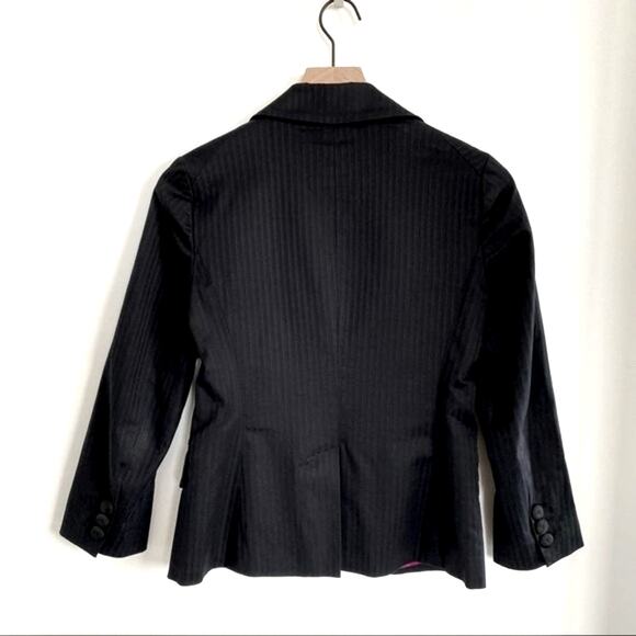 Marc Jacobs Black Pinstripe Blazer Size 2 - Picture 5 of 7